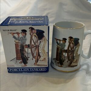 Norman Rockwell Porcelain Tankard River Pilot